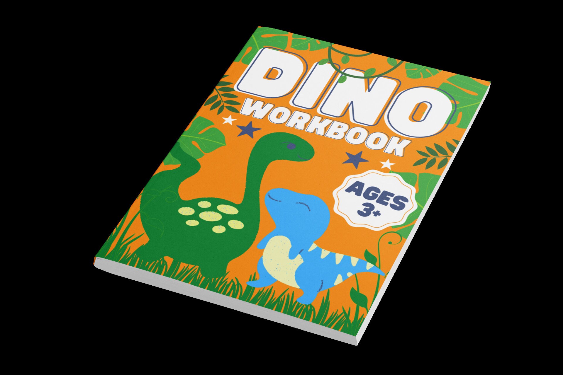 KDP Dinosaur Children Coloring Activity Book Cover Editable Canva KDP ...