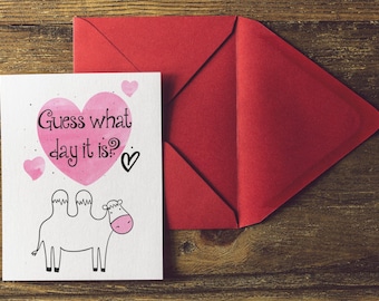 Regalo divertido del día de San Valentín para él, regalo del día de San Valentín sexy para él, regalo del día de San Valentín para él, regalo para el marido, regalo para el novio, tarjeta