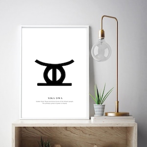 Adinkra Symbol | Africa symbol, Africa wall art, African wall art, digital print, African decor, African print, kente