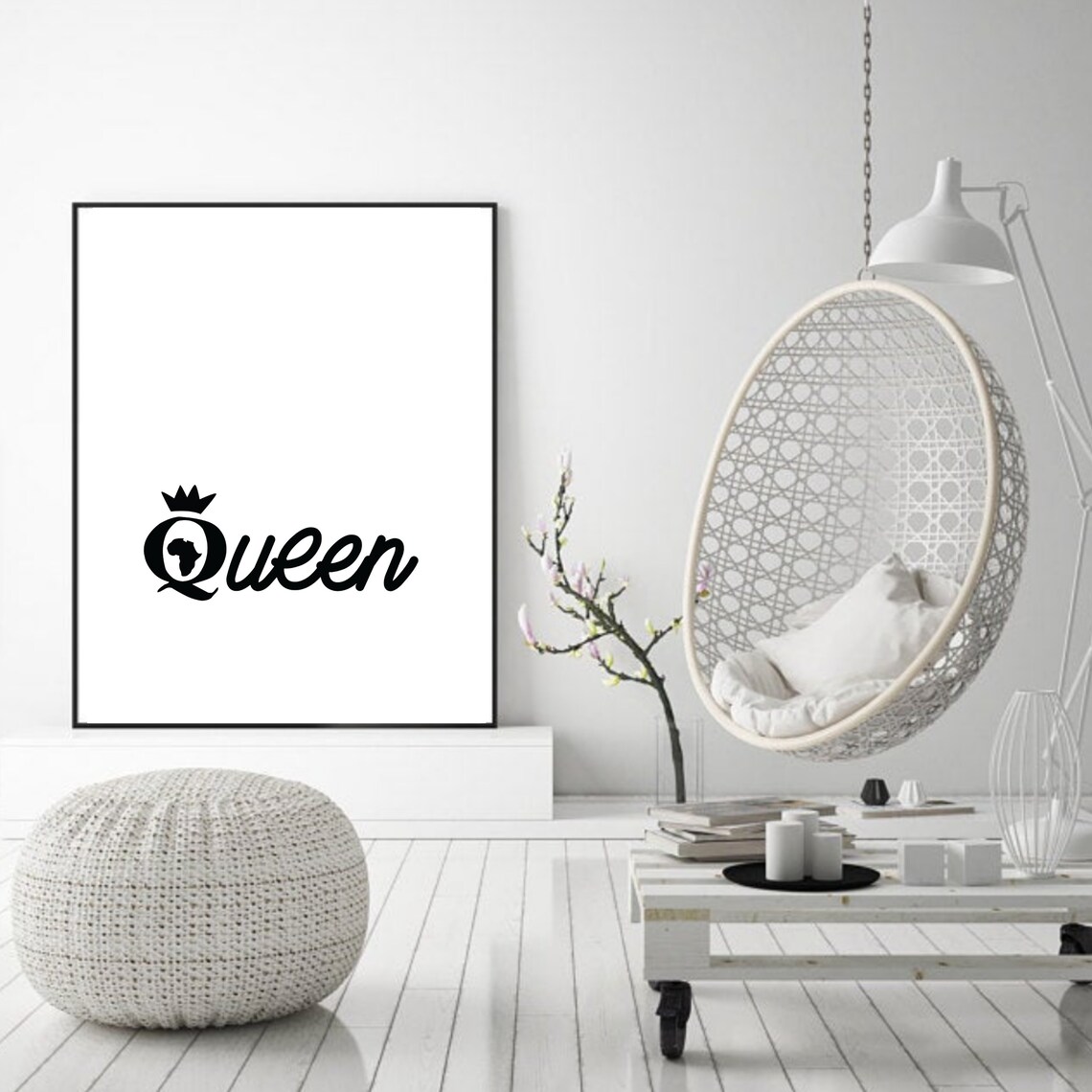 African Queen Wall Art Digital Print Art Print African Etsy