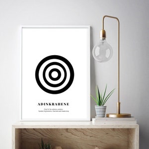 Adinkra hene wall art | Adinkra symbol, Adinkra wall art, African wall art, digital print, art, African decor, African print, kente print
