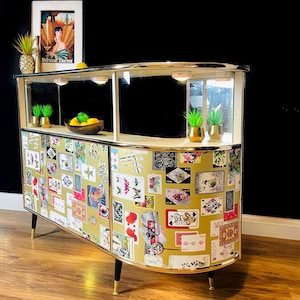 Commissions open for retro cocktail bar and vintage cocktail bar