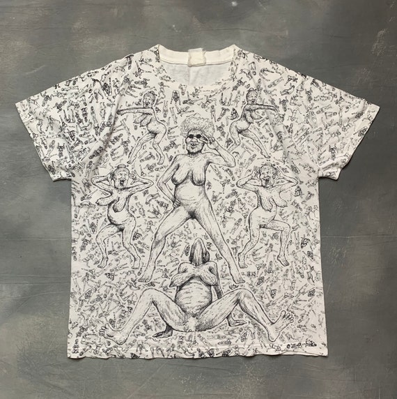 90s Full Print XXX Funny Hippies Grandma Rave NSFW