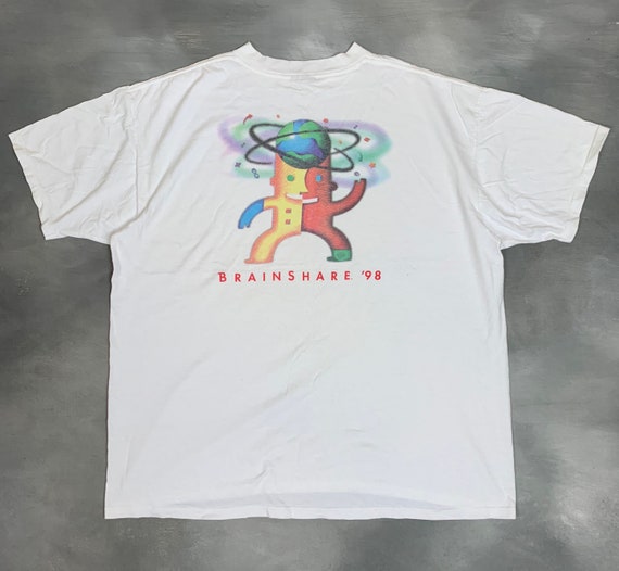 90s Novell Brainshare 98 T Shirt/Vtg 90s Novell So