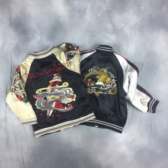 Lots 2 Vintage Kids Sukajan Jacket/ Japanese Tradi