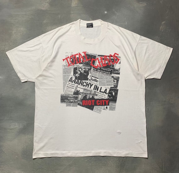 Vtg 90s Total Chaos “Anarchy in L.A” American Hard