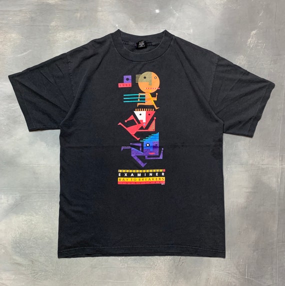 Vtg 90s Bay To Breakers Gordon Studer Artwork T Sh