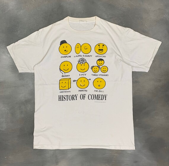 90s Rock & Roll Corp. History of Comedy T Shirt/Vt