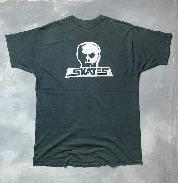 Vtg 90s Skull Skates T-Shirt/90s Skull Skates Skat