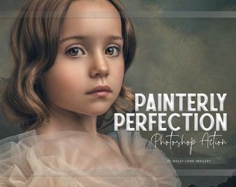 Schilderkunstige perfectie Photoshop-afwerkingsactie