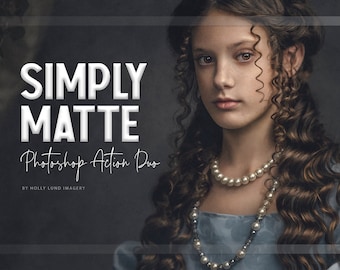 Simply Matte - One Click Photoshop Action Duo
