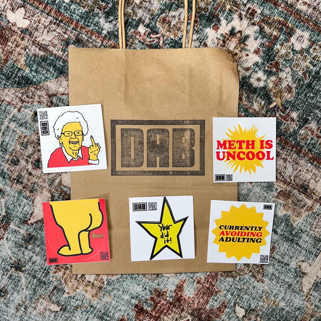 Unhinged Vinyl Sticker Pack – Set of 5 Funny 3x3” Stickers - Etsy