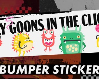 Pegatina Only Goons: Calcomanía divertida para el escuadrón Goon