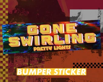 Luces bonitas que giran - Pegatina o imán EDM - 10x3