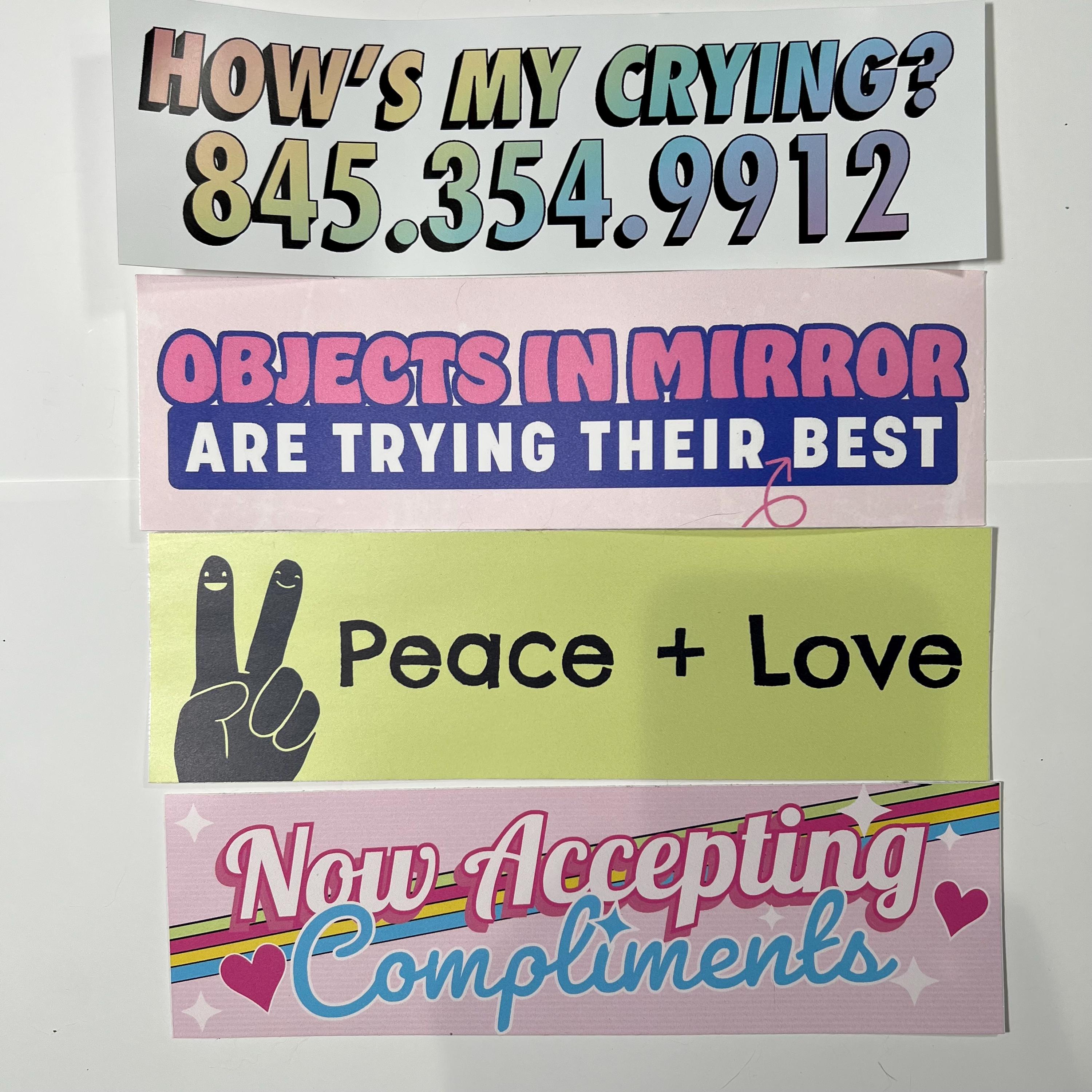 Funny Pastel Sticker Pack: Mental Health Humor, Retro Positivity - Etsy
