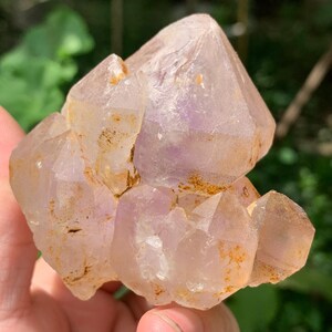 Natural Castle Amethyst/Floating Amethyst/Purple Crystal Specimen/Golden Minerals Attached/Meditation/Healing/Spirit 69*52*52mm 179g