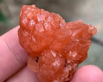 Natürliche Tangerine Rosenquarz Blumen/Madagaskar Rose Kristall/Tangerine Quarz Probe/Kristallheilung/seltene Quarzsammlung/Spirituell