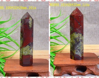 Natural Dragon's Blood Jasper, Dragon's Blood Points, Dragon's Blood Tower, Voor Anahata, Voor Muladhara (Hart Chakra en De Wortel Chakra)