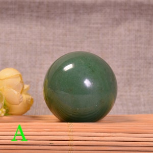 ESFERAS DE AVENTURINA VERDE NATURAL, bolas de aventurina, cristal curativo, cristal verde, fabricación de joyas, regalo, chakra para el corazón, vida fuerte