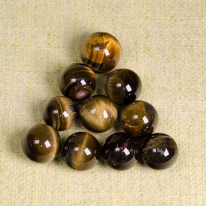 Yellow Tiger&#39;s Eyes Sphere Polished Stone Ball Natural Gemstone Sphere/Jewelry Making/Miners Specimen/Size Approx: 15~40 mm