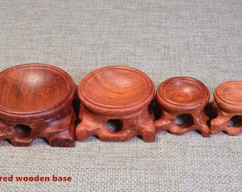 Vier stijlen houten basissen/houten basissen met verschillende binnendiameters/bollen/mineralen/verzamelobjecten/tentoonstellingen/houten beugel/houten standaard