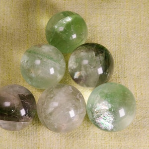 Rainbow Fluorite Sphere Polished Stone Ball Natural Gemstone Sphere/Jewelry Making/Miners Specimen/Size Approx: 15~70 mm