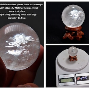 Natural crystal quartz sphere, Lepidocrocite White crystal sphere, hair crystal calcite sphere, Phantom Crystal sphere, fluorite sphere