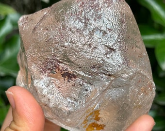 491g Guardián de registros Cristal del Nirvana del Himalaya/Cuarzo claro como el hielo/Cristal de cuarzo autocurado del Tíbet, Cristal erosionado, Cuarzo de disolución491g