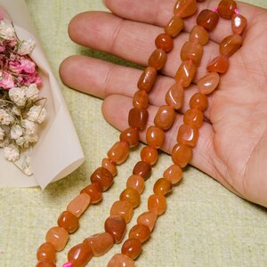 Red Aventurine Beads Hand Polished Natural Gemstone Beads/Jewelry Making/Miners Specimen/Bead Size Approx: 6 mm