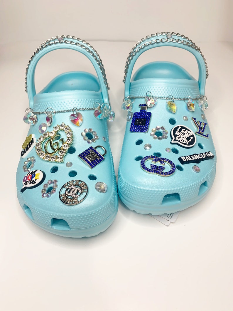 blinged out crocs