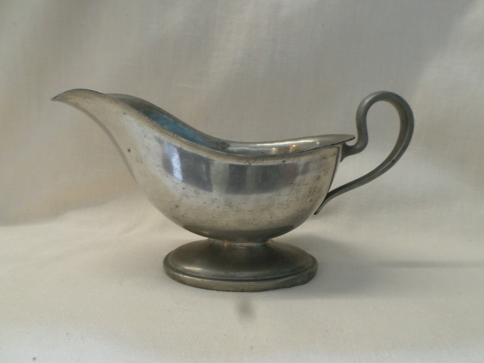 Vintage Solid Pewter Gravy Boat by Royal Etsy