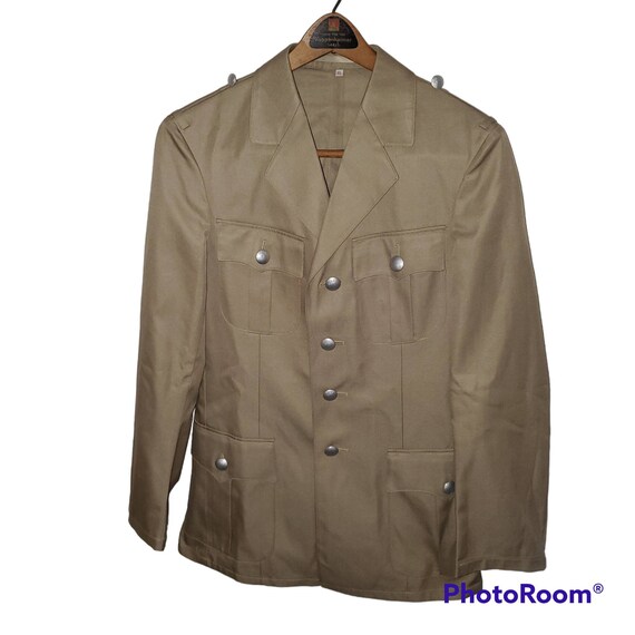 Vintage Germany Sturm Uniform Military Army Jacket Kh… Gem