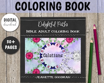 Galatians Coloring Book for Adults | Printable Coloring Book | Christian Coloring Books | Bible Verse Coloring Pages