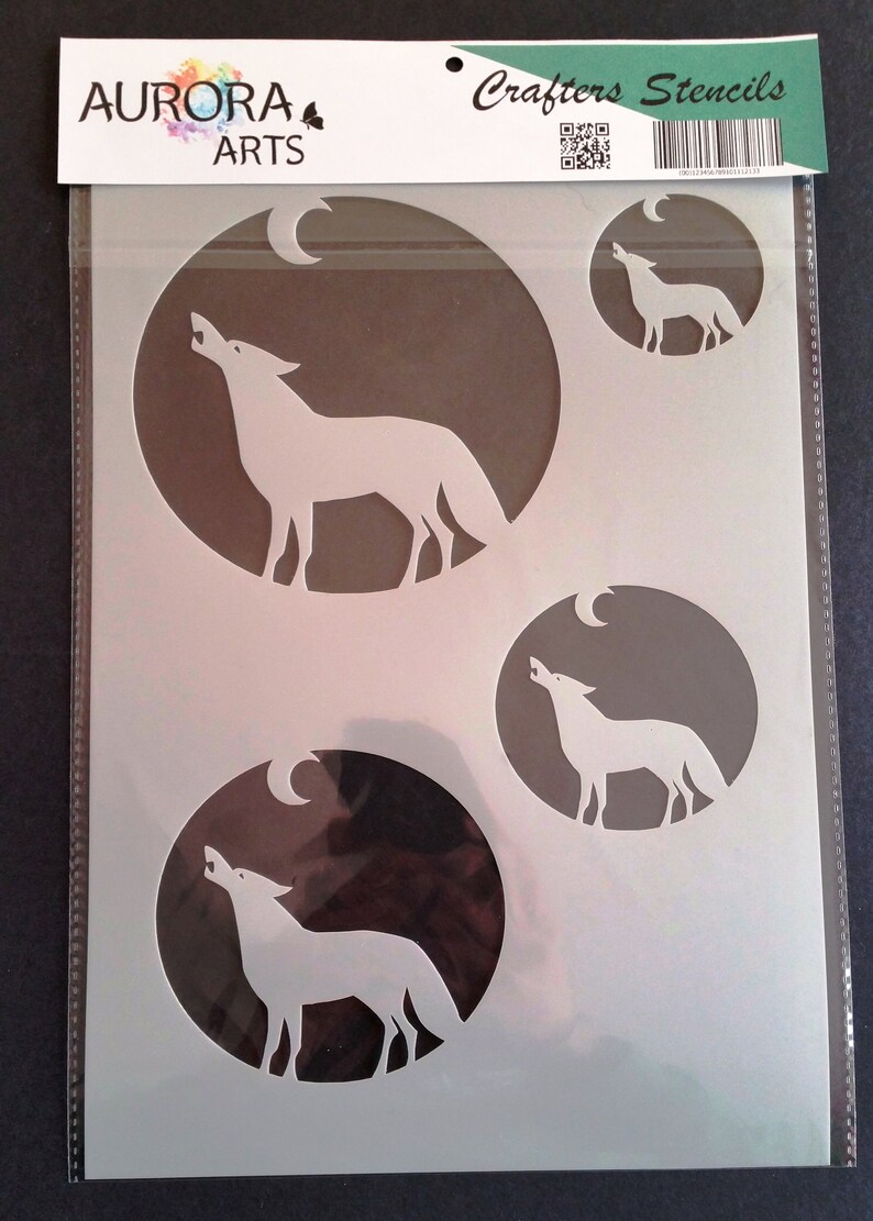 Craft Stencil Animal Stencil Wolf Stencil Card making Airbrush