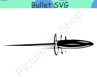 Bullet SVG, Gun Svg, shot svg, projectile svg, gunpowder svg, kill svg, murder, war, Cricut, PNG, AI
