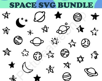 Space svg bundle, Galaxy svg, Stars svg, Planets svg, Solar system svg, Space svg