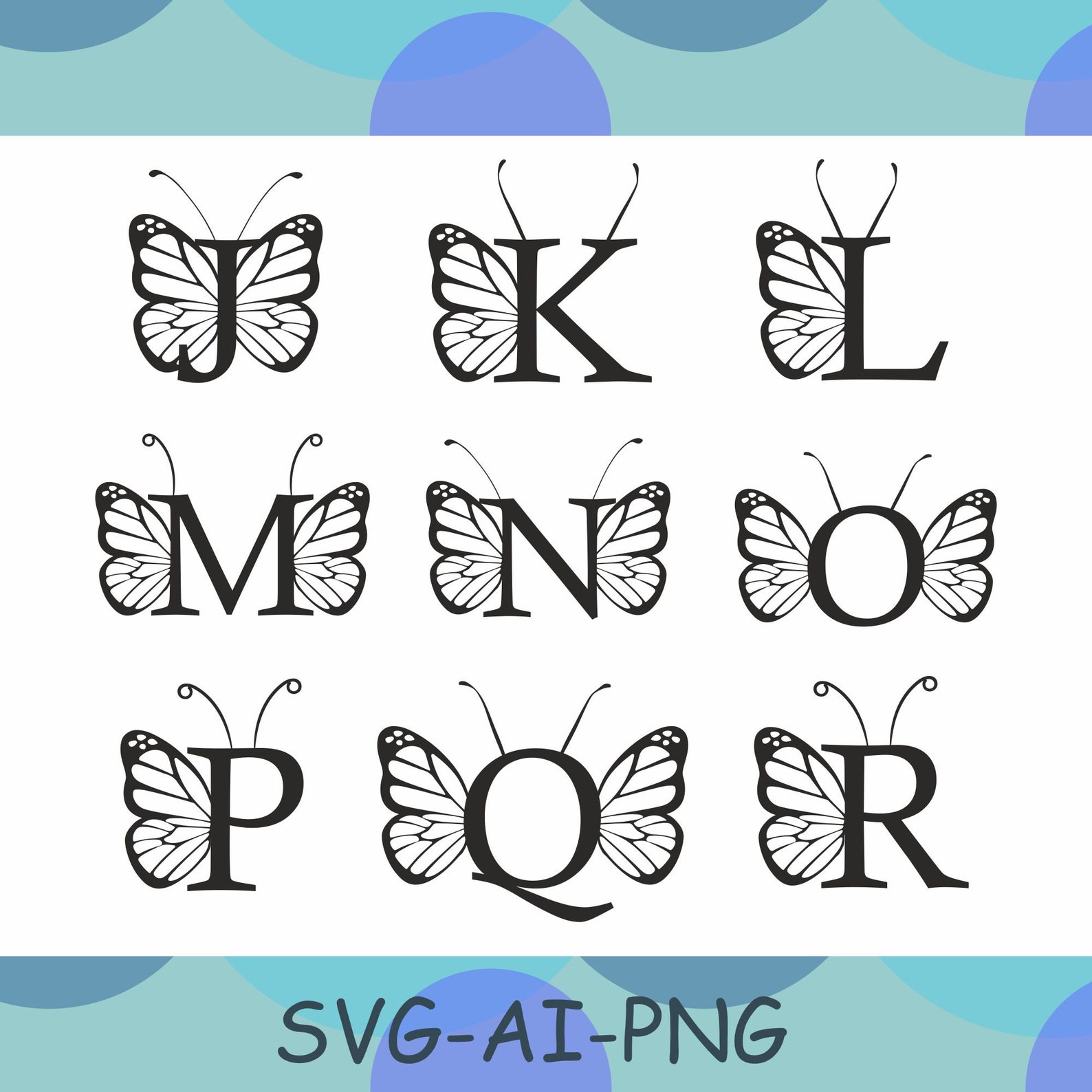 Butterfly Svg Butterfly Alphabet SVG Monogram Alphabet Svg - Etsy Israel