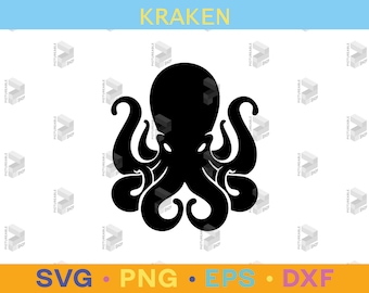 Kraken svg, octopus svg, fish svg, sea svg, animals svg, Ocean SVG, Hunting Svg, Cricut, PNG, AI