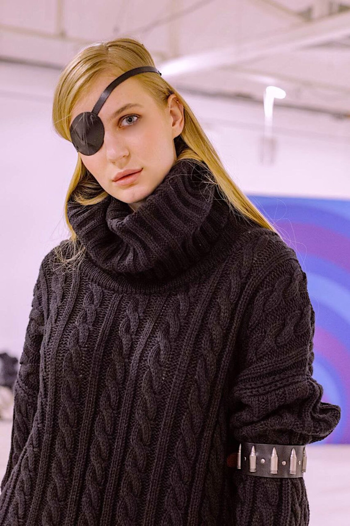 Leather Eye Patch Man eye patch Woman eye patch Pirate Etsy