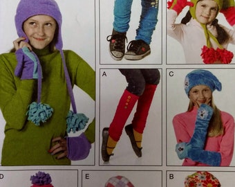 Children's winter accessories patterns McCalls M6213