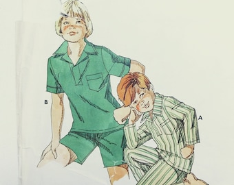 Vintage Boy's Pajama Pattern KWIK SEW 866 size 4-6-8
