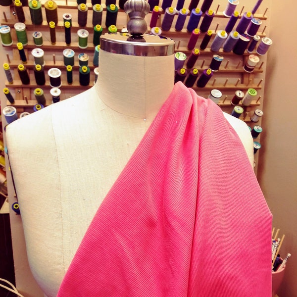 Pink Corduroy Fabric Etsy