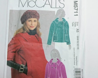 Women's Fall/Winter Coat pattern, McCall's M5711 size 14