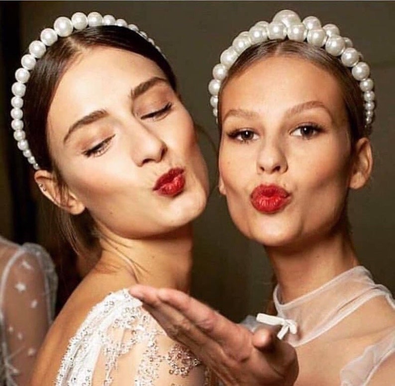 Pearl crown headband Clearance