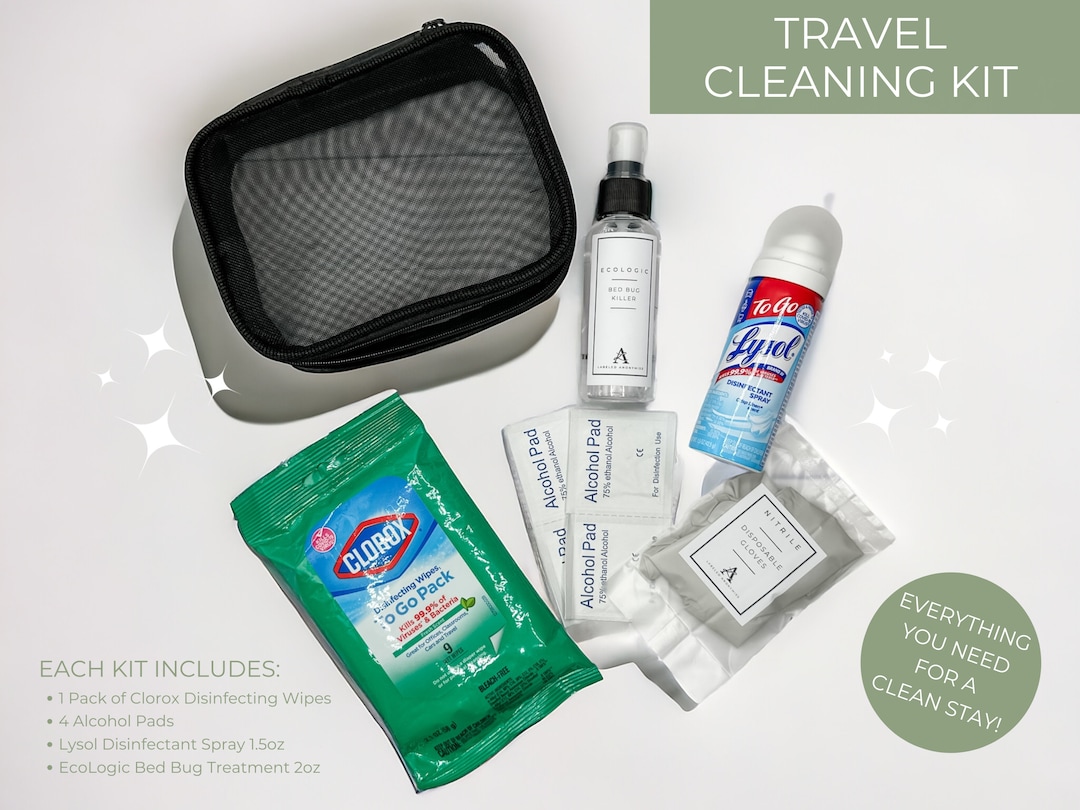 Travel Cleaning Kit, Hotel Room Cleaning Kit, Travel Size Cleaning