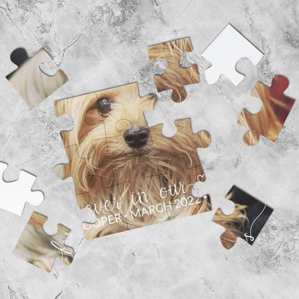Personalized Pet Photo Puzzle, Pet Memorial Keepsake, Pet Loss Gift, Personalized Pet Memorial Jigsaw Puzzle, Personalized Pet Loss Sympathy