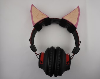 Orejas de lobo de madera para auriculares caoba (rosa teñido), arce