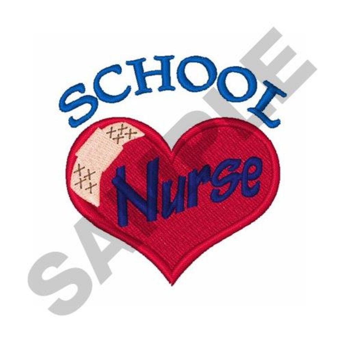 School Nurse Machine Embroidery Design Etsy