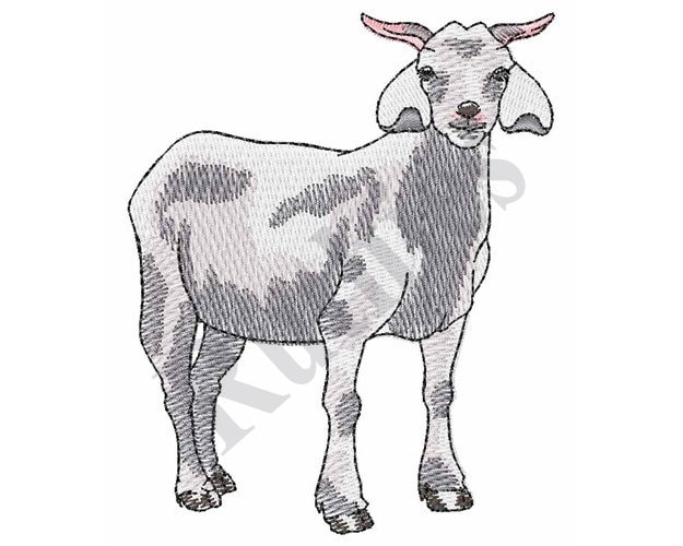 Goat Machine Embroidery Design Etsy
