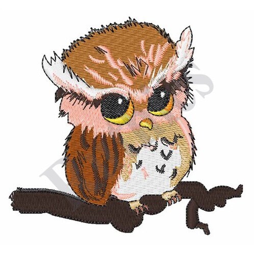 Owl Bird Machine Embroidery Design 2 Sizes Etsy